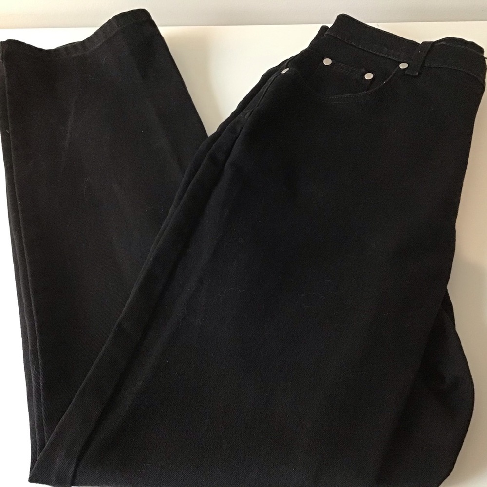 St John’s Bay Jeans 14 Black Stretch EUC